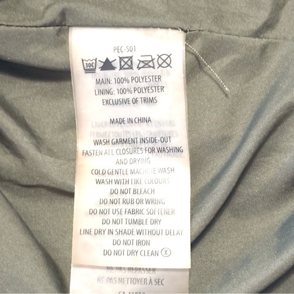 P.E Nation Streamline Athletic Army Jacket Green Zipper Size Small S - Picture 7 of 7